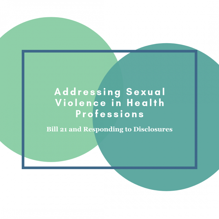 New Training For 2019 Addressing Sexual Violence In Health Professions